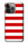 S2364 Red and White Striped Hülle Schutzhülle Taschen für iPhone 14 Pro Max