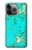 S2377 Turquoise Gemstone Texture Graphic Printed Hülle Schutzhülle Taschen für iPhone 14 Pro Max