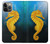 S2444 Seahorse Underwater World Hülle Schutzhülle Taschen für iPhone 14 Pro Max