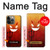 S2454 Red Cute Little Devil Cartoon Hülle Schutzhülle Taschen für iPhone 14 Pro Max
