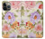 S3035 Sweet Flower Painting Hülle Schutzhülle Taschen für iPhone 14 Pro Max