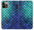 S3047 Green Mermaid Fish Scale Hülle Schutzhülle Taschen für iPhone 14 Pro Max