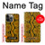 S3365 Yellow Python Skin Graphic Print Hülle Schutzhülle Taschen für iPhone 14 Pro Max