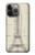 S3474 Eiffel Architectural Drawing Hülle Schutzhülle Taschen für iPhone 14 Pro Max
