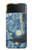 S0213 Van Gogh Starry Nights Hülle Schutzhülle Taschen für Samsung Galaxy Z Flip 4