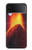 S0745 Volcano Lava Hülle Schutzhülle Taschen für Samsung Galaxy Z Flip 4