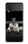 S0878 Black Bear Hülle Schutzhülle Taschen für Samsung Galaxy Z Flip 4
