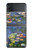 S0997 Claude Monet Water Lilies Hülle Schutzhülle Taschen für Samsung Galaxy Z Flip 4