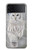 S1566 Snowy Owl White Owl Hülle Schutzhülle Taschen für Samsung Galaxy Z Flip 4