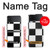 S2492 Black and White Check Hülle Schutzhülle Taschen für Samsung Galaxy Z Flip 4