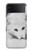 S2569 White Arctic Fox Hülle Schutzhülle Taschen für Samsung Galaxy Z Flip 4