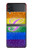 S2899 Rainbow LGBT Gay Pride Flag Hülle Schutzhülle Taschen für Samsung Galaxy Z Flip 4