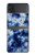 S3439 Fabric Indigo Tie Dye Hülle Schutzhülle Taschen für Samsung Galaxy Z Flip 4