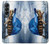 S0084 Turtle in the Rain Hülle Schutzhülle Taschen für Samsung Galaxy Z Fold 4