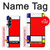 S0157 Composition Red Blue Yellow Hülle Schutzhülle Taschen für Samsung Galaxy Z Fold 4