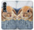 S0242 Cute Rabbit Hülle Schutzhülle Taschen für Samsung Galaxy Z Fold 4