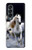 S0246 White Horse Hülle Schutzhülle Taschen für Samsung Galaxy Z Fold 4
