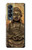 S0344 Buddha Rock Carving Hülle Schutzhülle Taschen für Samsung Galaxy Z Fold 4