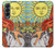S0565 Tarot Sun Hülle Schutzhülle Taschen für Samsung Galaxy Z Fold 4