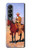 S0772 Cowboy Western Hülle Schutzhülle Taschen für Samsung Galaxy Z Fold 4