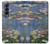 S0997 Claude Monet Water Lilies Hülle Schutzhülle Taschen für Samsung Galaxy Z Fold 4