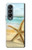 S1117 Starfish on the Beach Hülle Schutzhülle Taschen für Samsung Galaxy Z Fold 4
