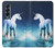 S1130 Unicorn Horse Hülle Schutzhülle Taschen für Samsung Galaxy Z Fold 4