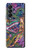 S1240 Bali Painting Hülle Schutzhülle Taschen für Samsung Galaxy Z Fold 4