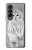S1566 Snowy Owl White Owl Hülle Schutzhülle Taschen für Samsung Galaxy Z Fold 4
