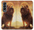 S1957 Lion Aslan Hülle Schutzhülle Taschen für Samsung Galaxy Z Fold 4