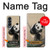 S2210 Panda Fluffy Art Painting Hülle Schutzhülle Taschen für Samsung Galaxy Z Fold 4