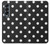 S2299 Black Polka Dots Hülle Schutzhülle Taschen für Samsung Galaxy Z Fold 4