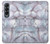 S2316 Dark Blue Marble Texture Graphic Print Hülle Schutzhülle Taschen für Samsung Galaxy Z Fold 4