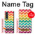 S2362 Rainbow Colorful Shavron Zig Zag Pattern Hülle Schutzhülle Taschen für Samsung Galaxy Z Fold 4