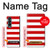 S2364 Red and White Striped Hülle Schutzhülle Taschen für Samsung Galaxy Z Fold 4