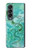 S2653 Dragon Green Turquoise Stone Graphic Hülle Schutzhülle Taschen für Samsung Galaxy Z Fold 4