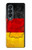 S2935 Germany Flag Map Hülle Schutzhülle Taschen für Samsung Galaxy Z Fold 4