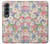 S3688 Floral Flower Art Pattern Hülle Schutzhülle Taschen für Samsung Galaxy Z Fold 4