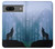 S0935 Wolf Howling in Forest Hülle Schutzhülle Taschen für Google Pixel 7