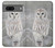 S1566 Snowy Owl White Owl Hülle Schutzhülle Taschen für Google Pixel 7