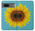 S3039 Vintage Sunflower Blue Hülle Schutzhülle Taschen für Google Pixel 7