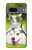 S3795 Kitten Cat Playful Siberian Husky Dog Paint Hülle Schutzhülle Taschen für Google Pixel 7