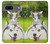 S3795 Kitten Cat Playful Siberian Husky Dog Paint Hülle Schutzhülle Taschen für Google Pixel 7