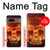 S3881 Fire Skull Hülle Schutzhülle Taschen für Google Pixel 7