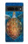 S1249 Blue Sea Turtle Hülle Schutzhülle Taschen für Google Pixel 7 Pro