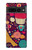S2353 Paris Cartoon Vintage Pattern Hülle Schutzhülle Taschen für Google Pixel 7 Pro