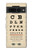 S2502 Eye Exam Chart Decorative Decoupage Poster Hülle Schutzhülle Taschen für Google Pixel 7 Pro