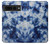 S3439 Fabric Indigo Tie Dye Hülle Schutzhülle Taschen für Google Pixel 7 Pro