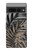 S3692 Gray Black Palm Leaves Hülle Schutzhülle Taschen für Google Pixel 7 Pro