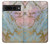 S3717 Rose Gold Blue Pastel Marble Graphic Printed Hülle Schutzhülle Taschen für Google Pixel 7 Pro